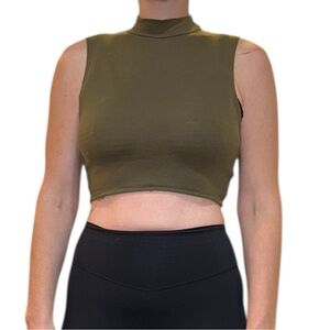 Truly Madly Deeply Olive Crop Top